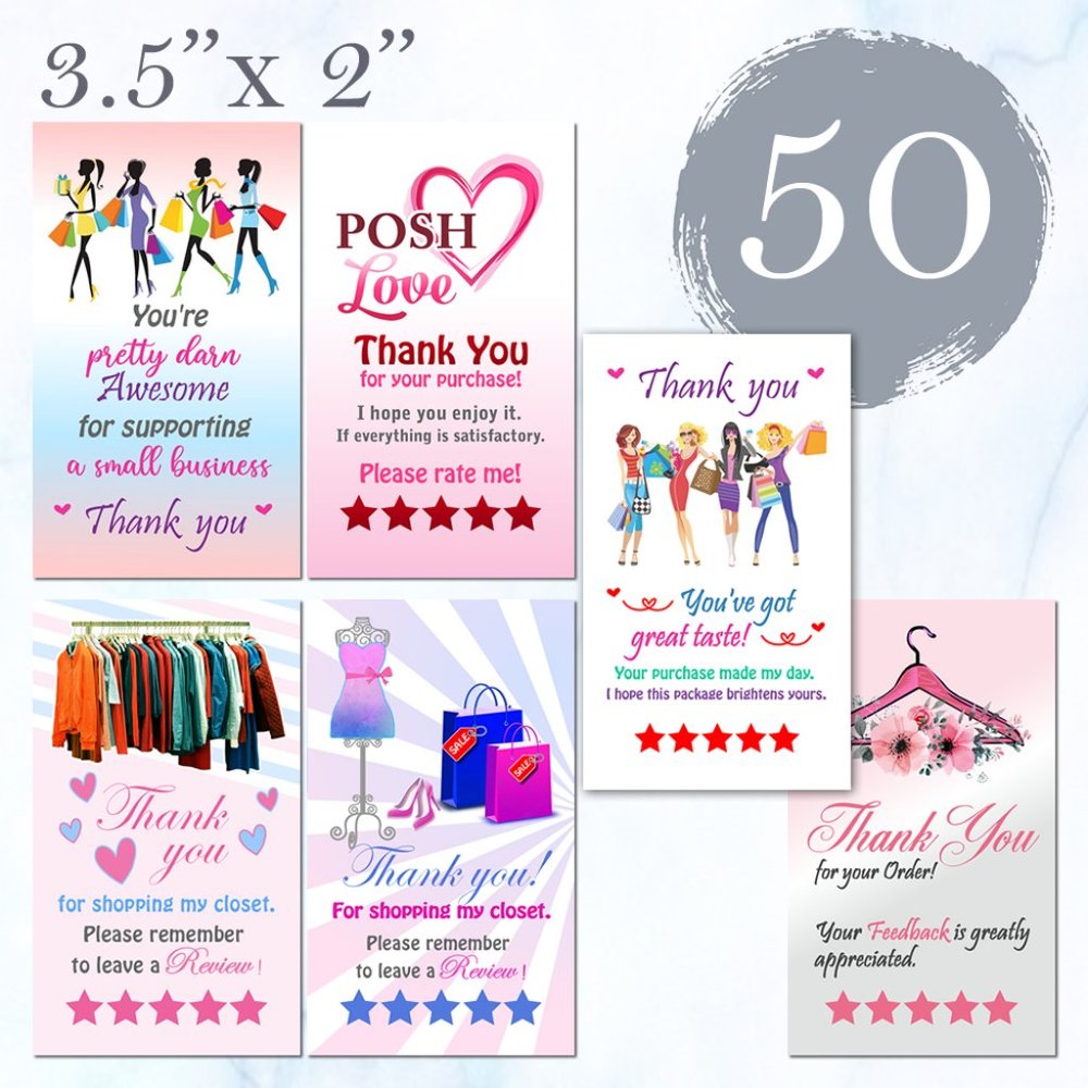 50 Assorted Thak you Cards